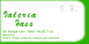 valeria hass business card